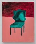 Keith Boadwee &amp; Club Paint; Green Chair with Tits, 2017; oil on canvas; 20 x 16 in. 